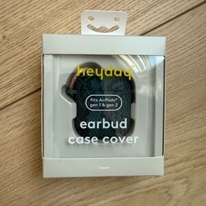 Heyday Black and Green Earbud Case Cover